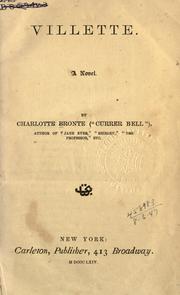 Cover of Villette