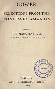 Cover of Confessio Amantis