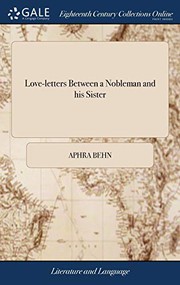 Cover of Love-Letters Between a Nobleman and His Sister