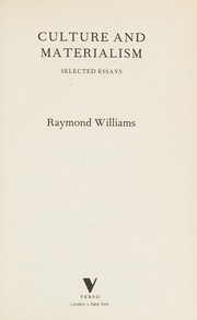 Cover of cultural materialism