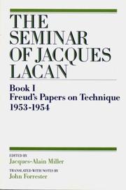 Cover of Seminars of Jacques Lacan