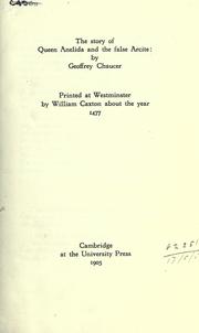 Cover of Anelida and Arcite