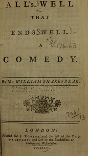Cover of All's Well That Ends Well