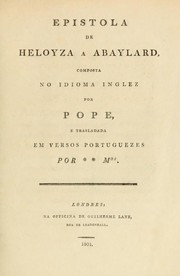 Cover of Eloisa to Abelard