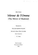 Cover of Mirour de l'Omme