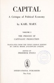 Cover of Capital: A Critique of Political Economy