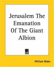 Cover of Jerusalem The Emanation of the Giant Albion