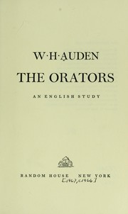 Cover of The Orators